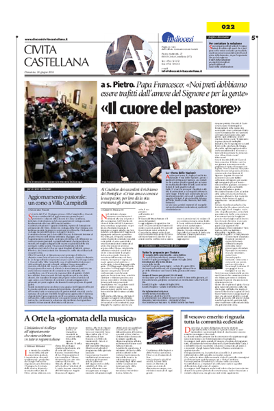 Avvenire - pagina diocesana del 26/06/2016